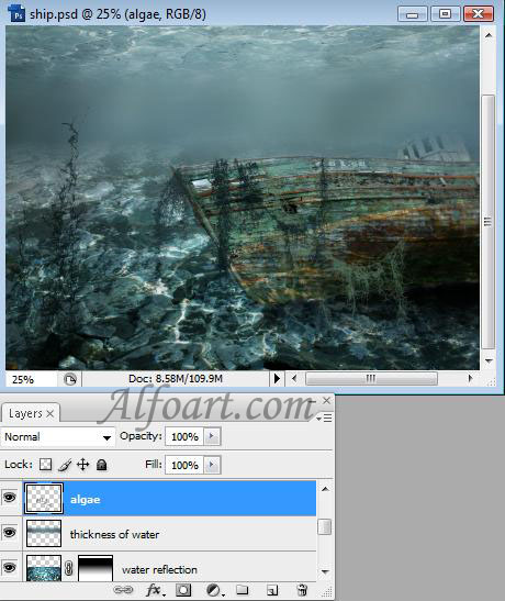 sunken ship